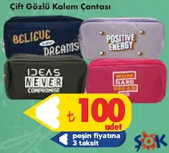 ÇİFT GÖZLÜ KALEM ÇANTASI